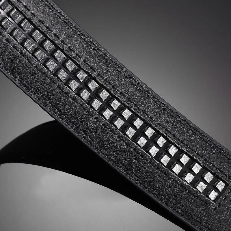 Belt men's automatic buckle men's belt men's genuine leather leather pants with young and middle-aged new free shipping