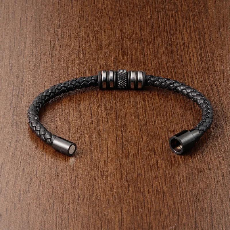 Non Tarnish Genuine Leather Jewelry New Bracelets Luxury Designer Trend 2024 Charms Men's Accessories Wholesale