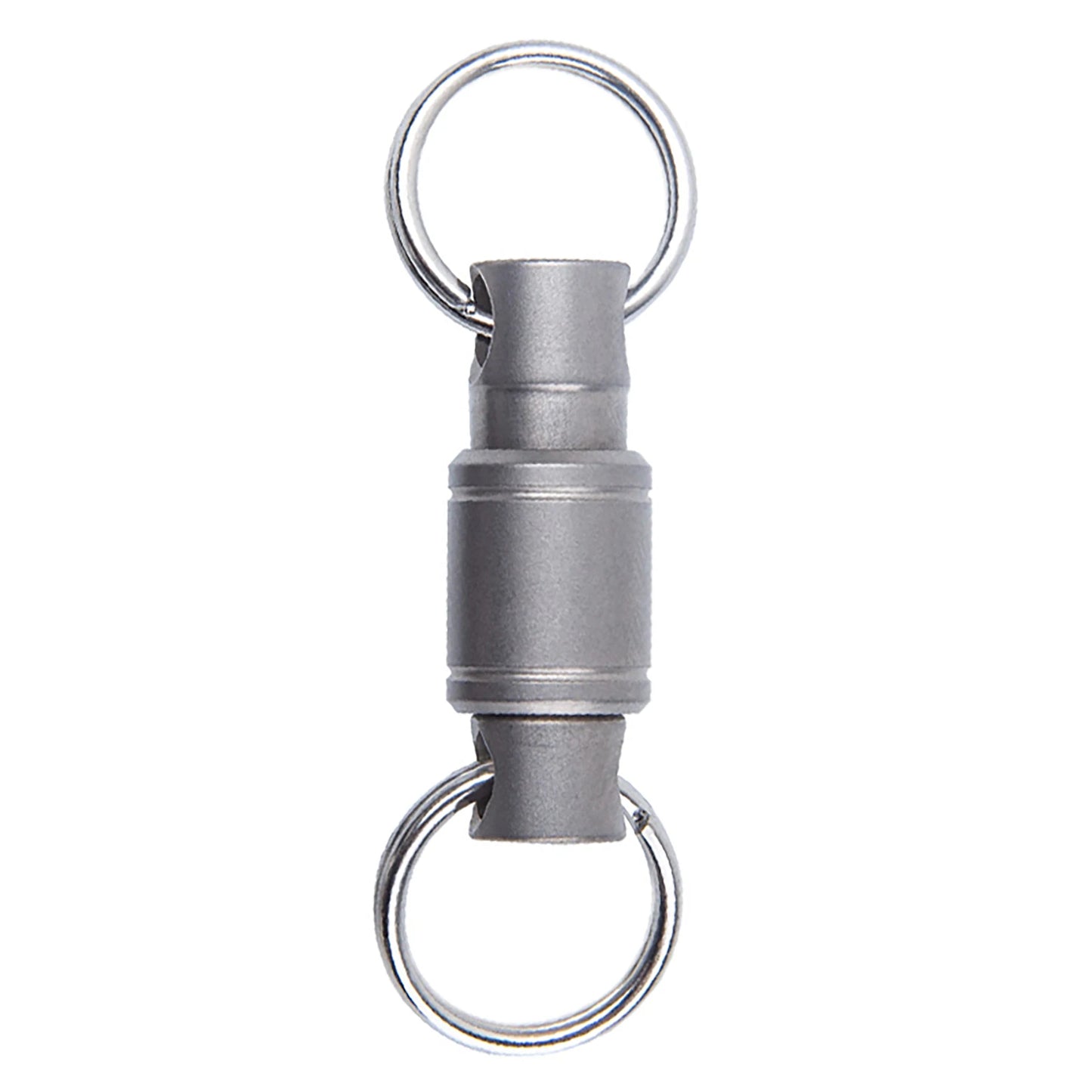 1 PC EDC Outdoor Tools Titanium Metal Rotating Portable Keychain Car Locomotive Quick Release Keychain