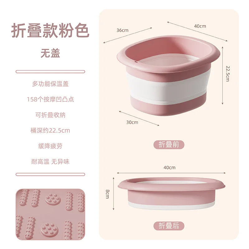 Foldable foot bath tub for health and height enhancement,portable calf foot bath tub,foot basin with foot massage, foot bath tub